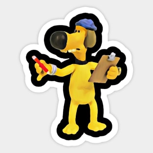 dog farmer Sticker